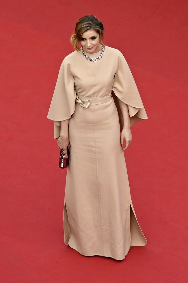 Clotilde Courau com joias Bulgari