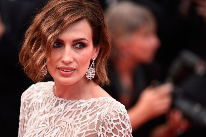 Nieves Alvarez com joias Chopard