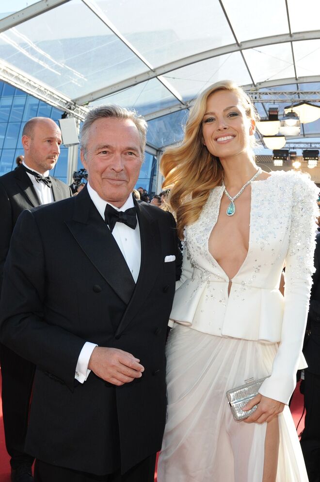 KF Scheufele e Petra Nemcova com joias Chopard