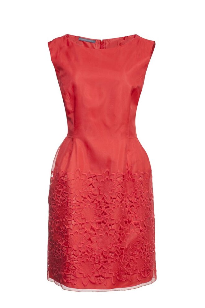 Vestido em seda e algodão, Alberta Ferretti, Espace Canelle 