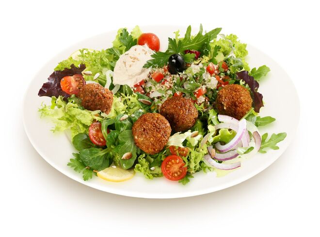  Joshua's Shoarma | Salada Mediterrânica