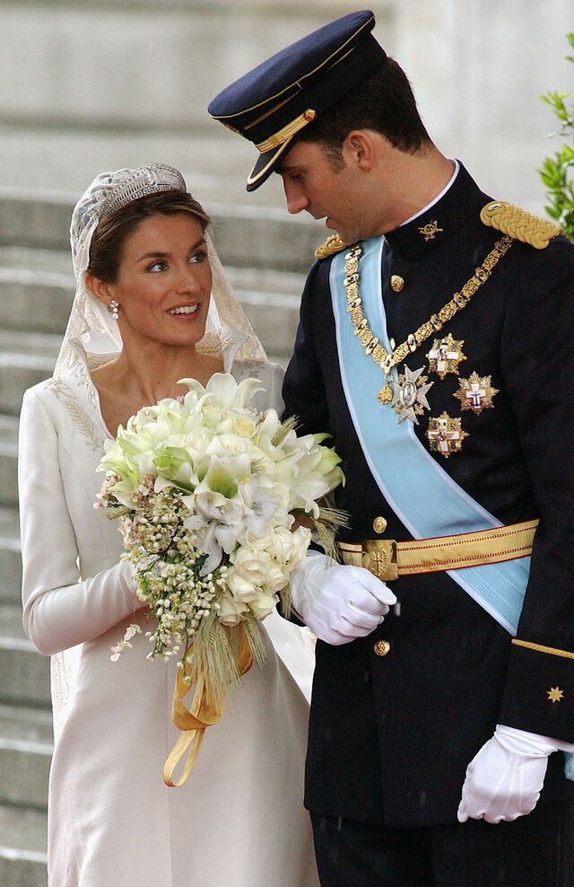 Letizia de Espanha | Vestido Manuel Pertegaz