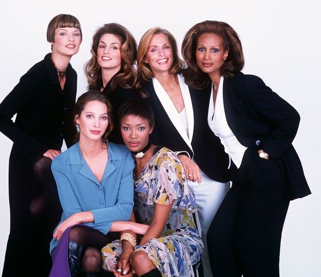 Linda Evangelista, Cindy Crawford, Lauren Hutton, Beverly Johnson, Christy Turlington e Naomi Campbell