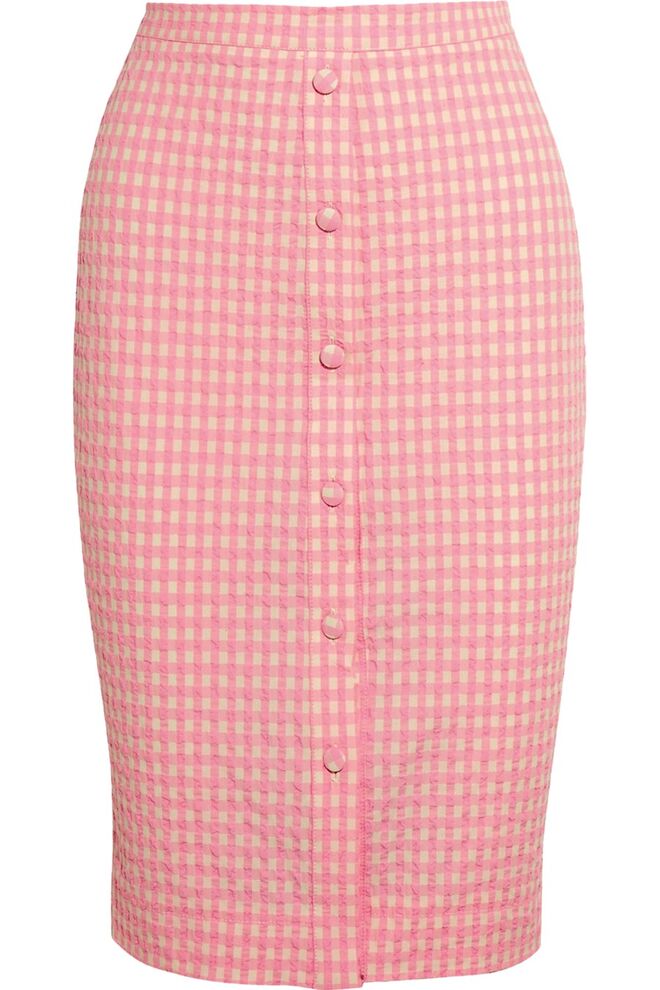 Saia em algodão e elastano, €520, Altuzarra, em www.net-a-porter.com