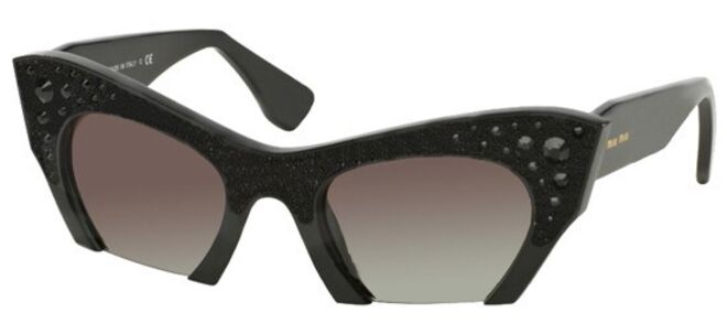 Óculos de sol com armação em acetato e cristais, €330, Miu Miu
