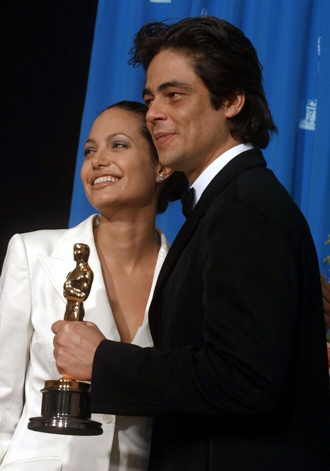 2001 | Com o ator Benicio Del Toro nos 73rd Annual Academy Awards