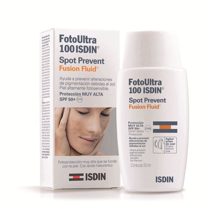 Anti-manchas | O Isdin FotoUltra 100 Spot Prevent é um fluido diário que garante proteção solar máxima, especialmente indicado em situações de desordens de pigmentação, evitando o aparecimento de novas manchas.