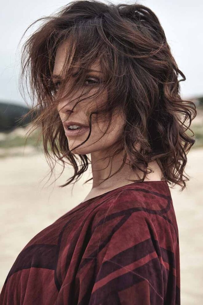 Vestido em camurça, Hermès (preço sob consulta).