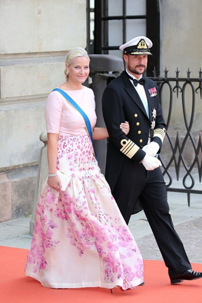 Princesa Mette-Marit da Noruega e o marido Príncipe Haakon da Noruega