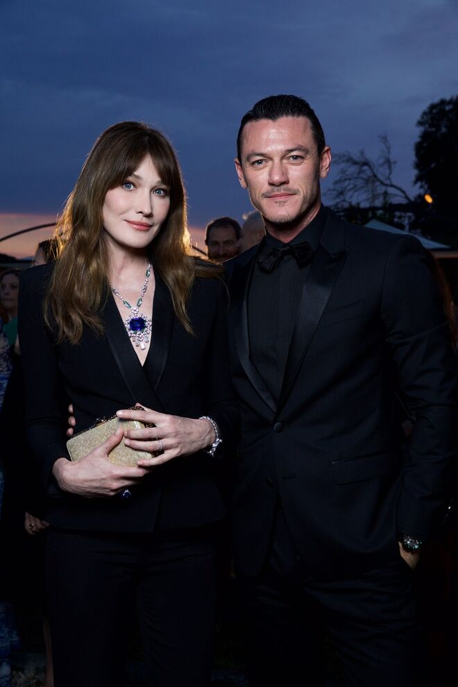 Carla Bruni e Luke Evans