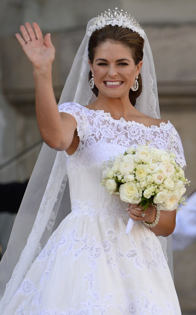 Madalena da Suécia | Joias: Diadema oferecido pelo pai, o Rei Carlos Gustavo, à mãe a Rainha Sílvia, em 1986