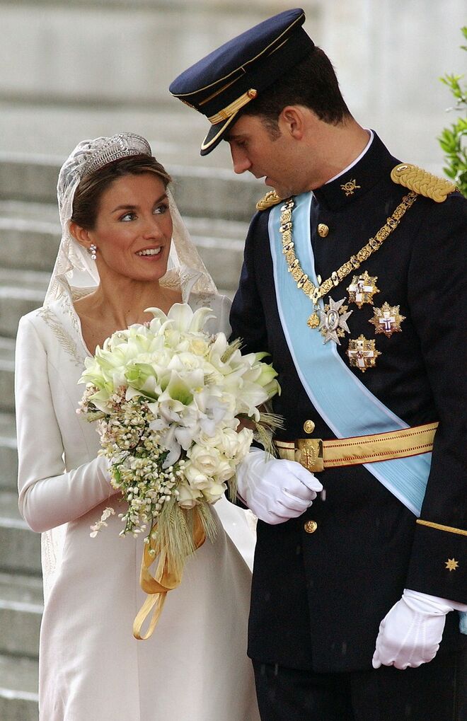Letizia de Espanha | Vestido Manuel Pertegaz