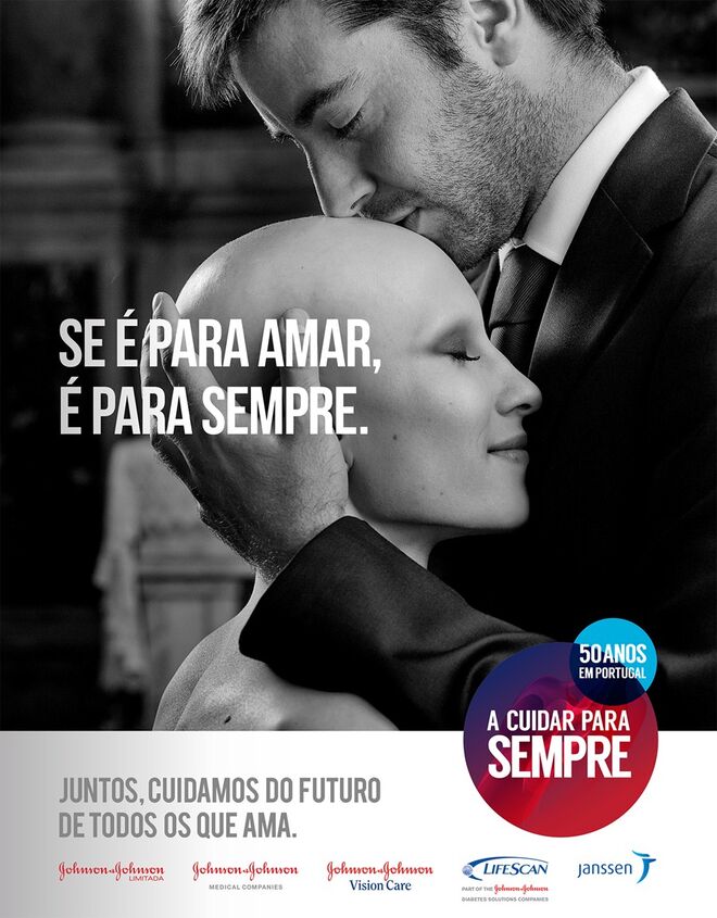 Campanha Johnson & Johnson a cuidar para sempre 