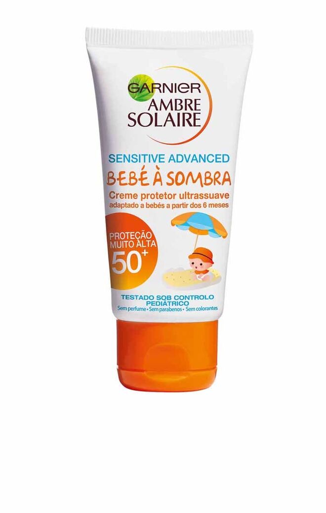 Ambre Solaire Sensitive Advanced Bebé à Sombra FPS50+, €12,99, Garnier