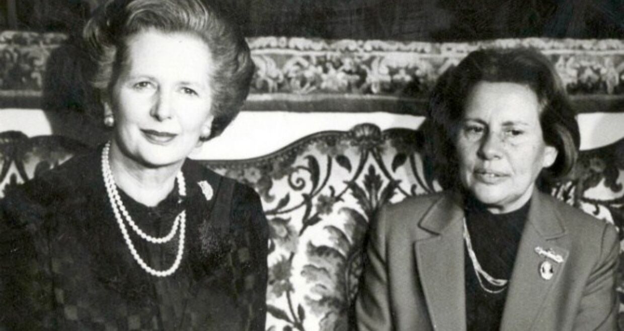 Maria Barroso e Margaret Tatcher