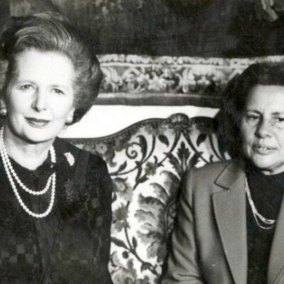 Maria Barroso e Margaret Tatcher