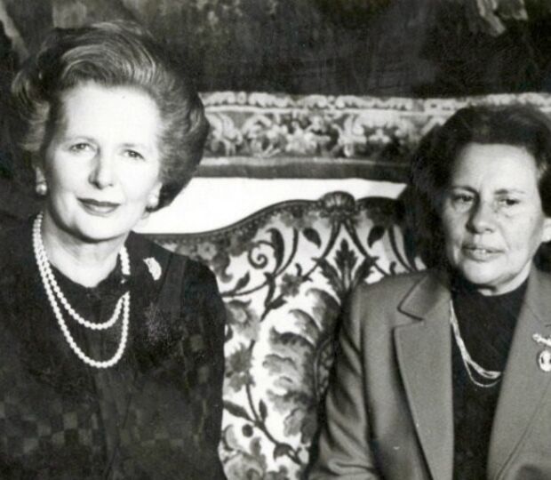 Maria Barroso e Margaret Tatcher