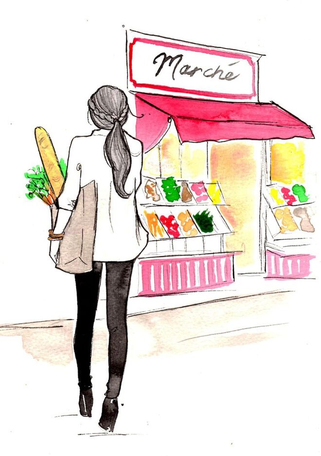 Ilustrações "Book of Braids" de Kérastase | Casual Braids