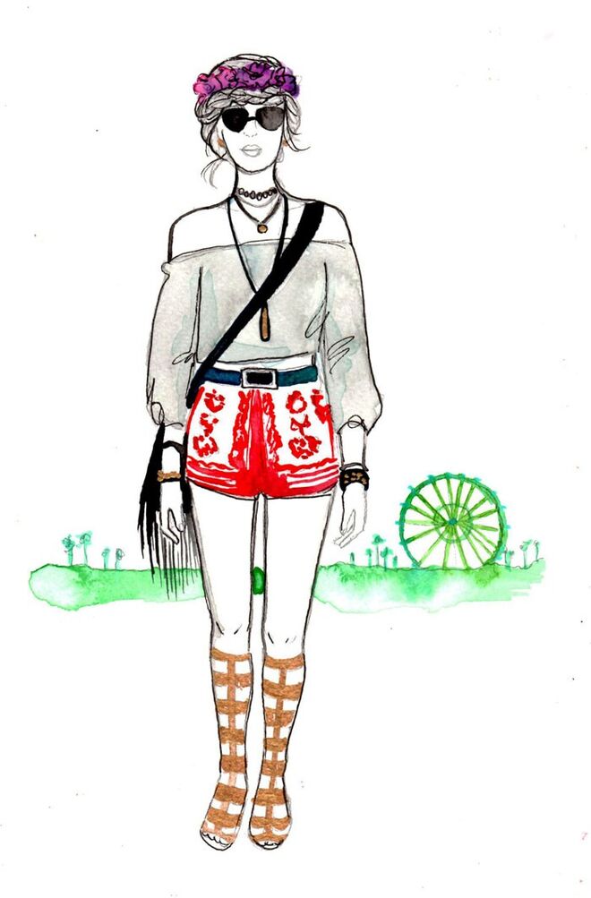 Ilustrações "Book of Braids" de Kérastase | Coachella girl