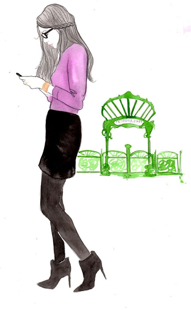 Ilustrações "Book of Braids" de Kérastase | Fashion interview scenario