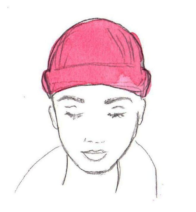 Ilustrações "Book of Braids" de Kérastase | Hats sqaure face