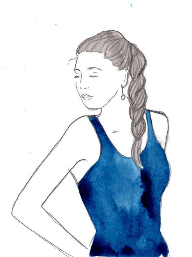 Ilustrações "Book of Braids" de Kérastase | Wedding neckline scoop