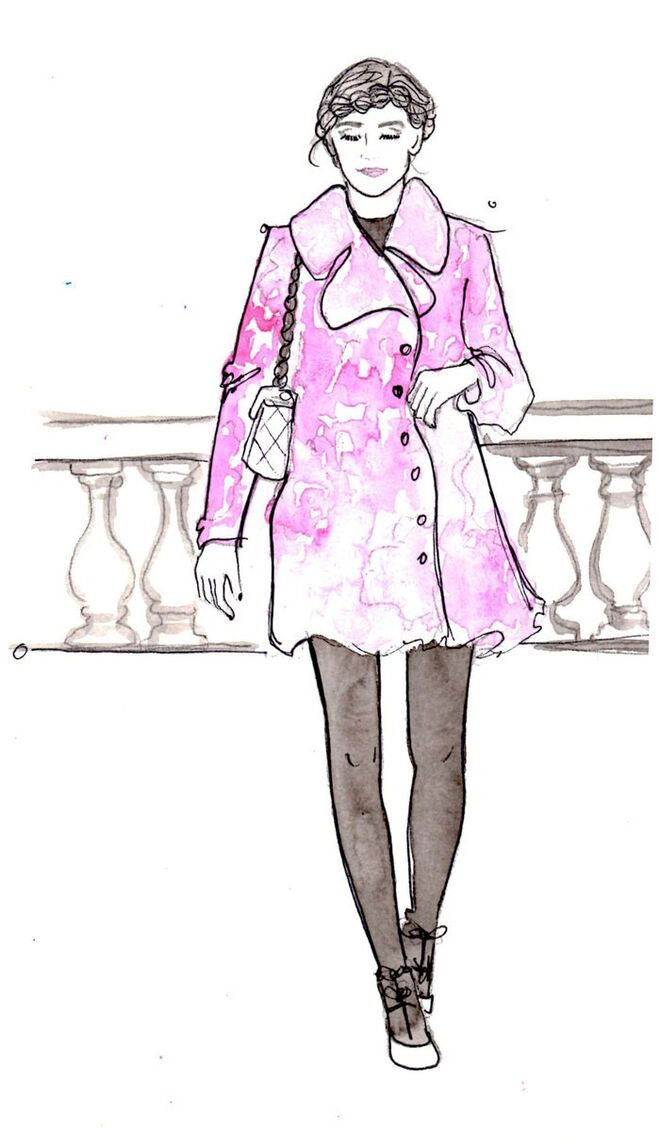 Ilustrações "Book of Braids" de Kérastase | Winter crown braid scenario