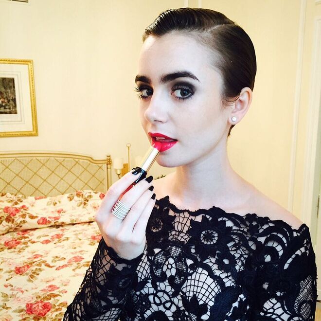 Lilly Collins @lancomeofficial