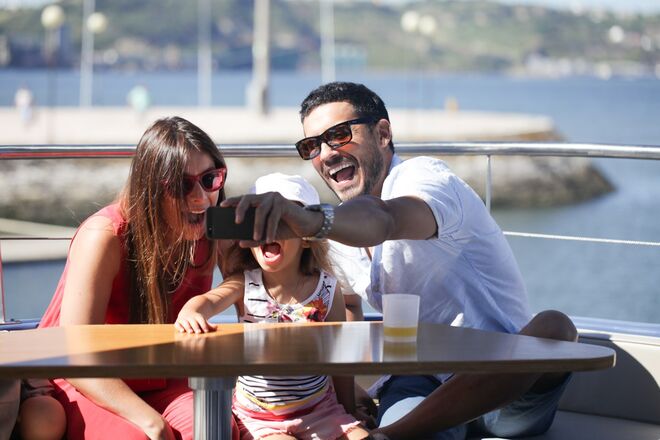 Martinho Silva, Andreia Cabral e a filha Carolina