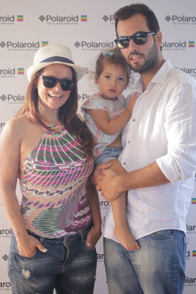 Rita Mendes e Hugo Caetano com a filha Matilde