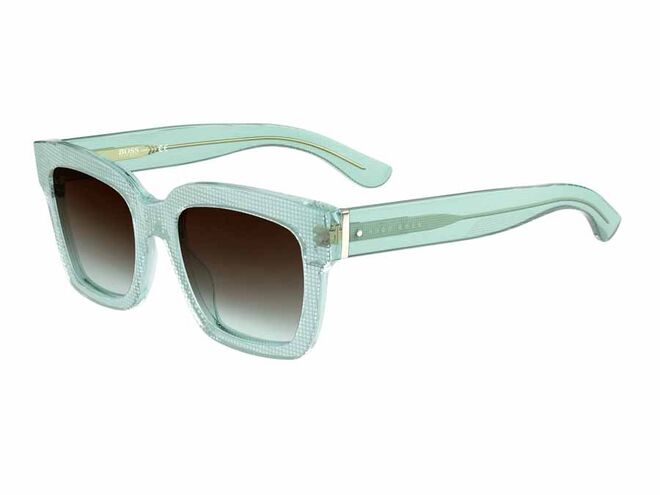 Óculos de sol com armação em acetato, €139, Hugo Boss
