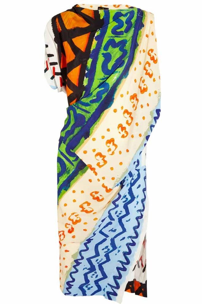 Vestido em crepe, €485, Vivienne Westwood Anglomania