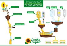 Explicação de como se faz creme vegetal