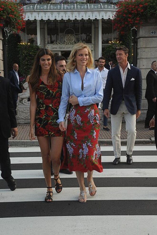 Bianca Brandolini d'Adda e Eva Herzigova