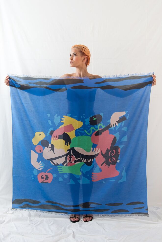 Lenço, por José de Guimarães