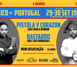 Portugal vs México na cozinha do Bastardo