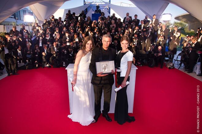 Com Adèle Exarchopoulos, A.Kechiche e Leà Seydoux