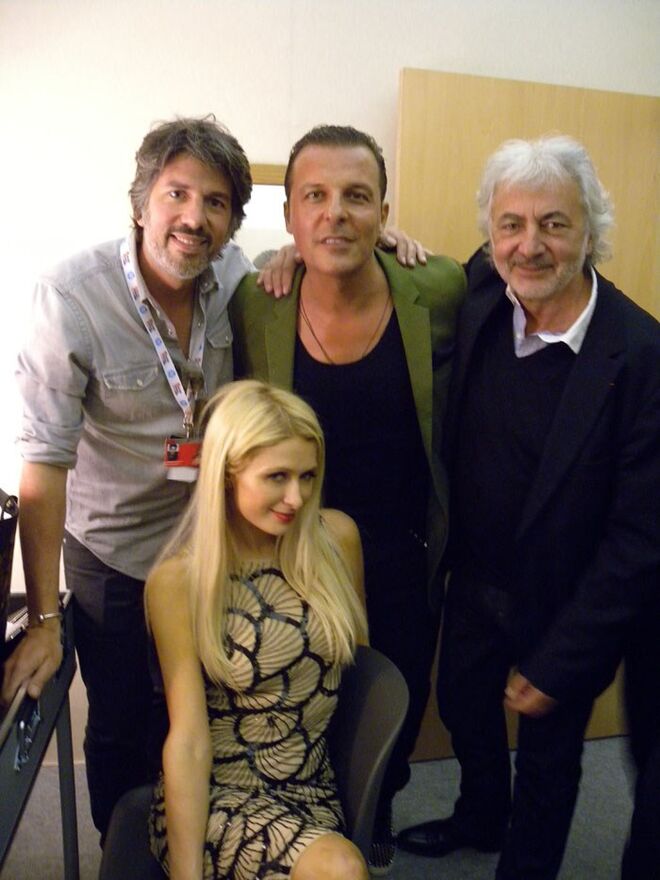 Com Jean Roch e Paris Hilton