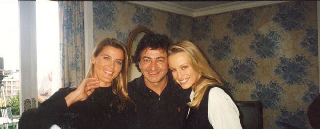 Com Nathalie Simon e Estelle Lefebure