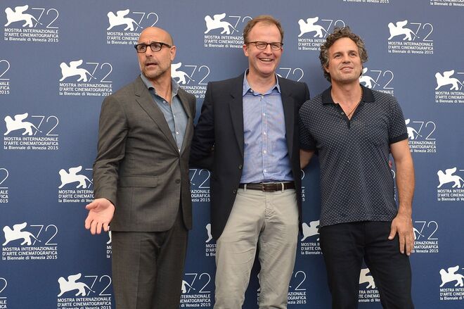Thomas McCarthy, Mark Ruffalo e Stanley Tucci
