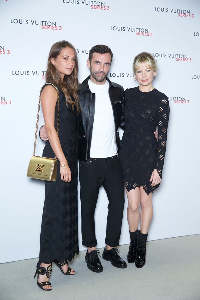Alicia Vikander, Nicolas Ghesquière e Michelle Williams