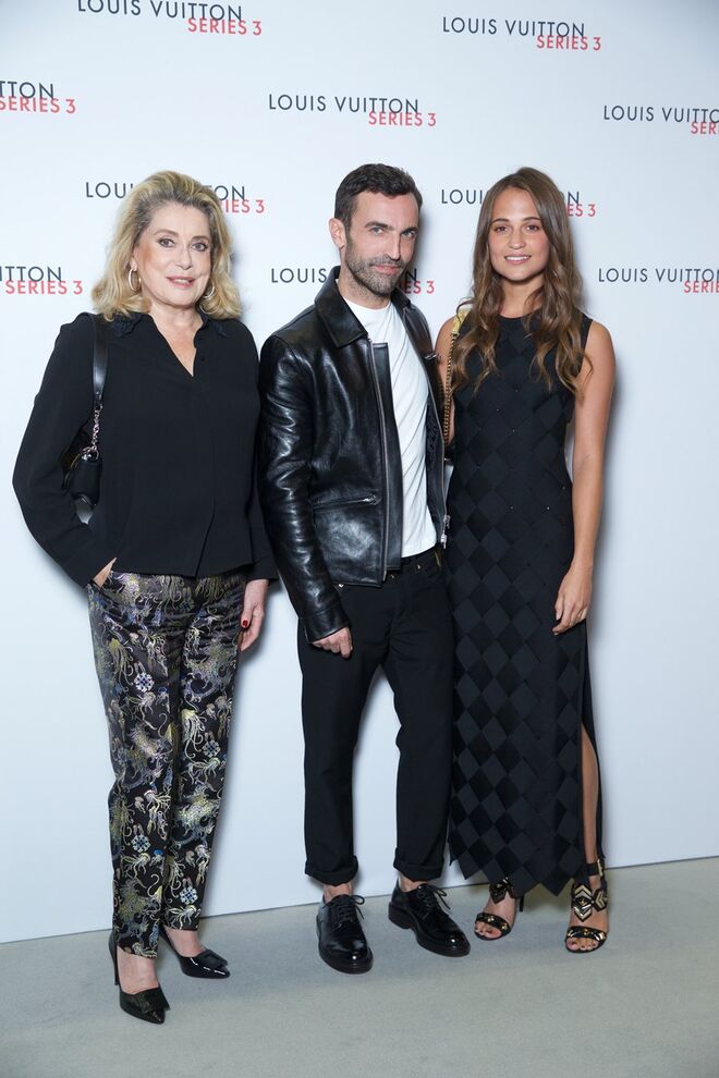Catherine Deneuve, Nicolas Ghesquière e Alicia Vikander