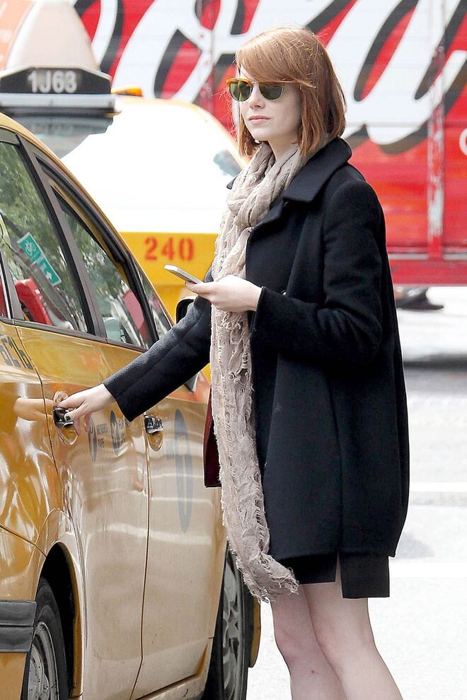 Emma Stone com Persol Cellor
