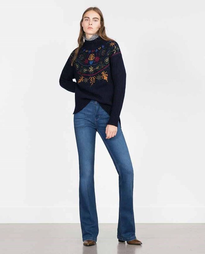 7 | CALÇAS À BOCA DE SINO | Zara, 39,95€ 