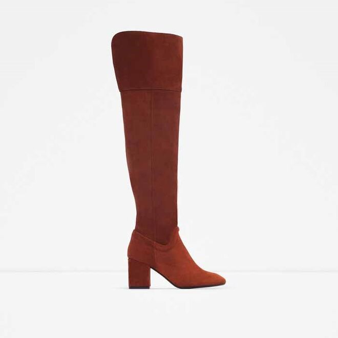 6 | BOTAS ACIMA DO JOELHO | Zara, 65,95€ 