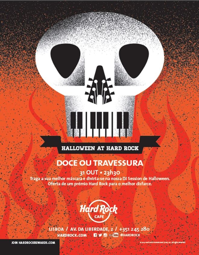 A 31 de outubro, a partir das 23h conte com entrada livre, decoração a preceito, concurso de máscaras e DJ Session.
