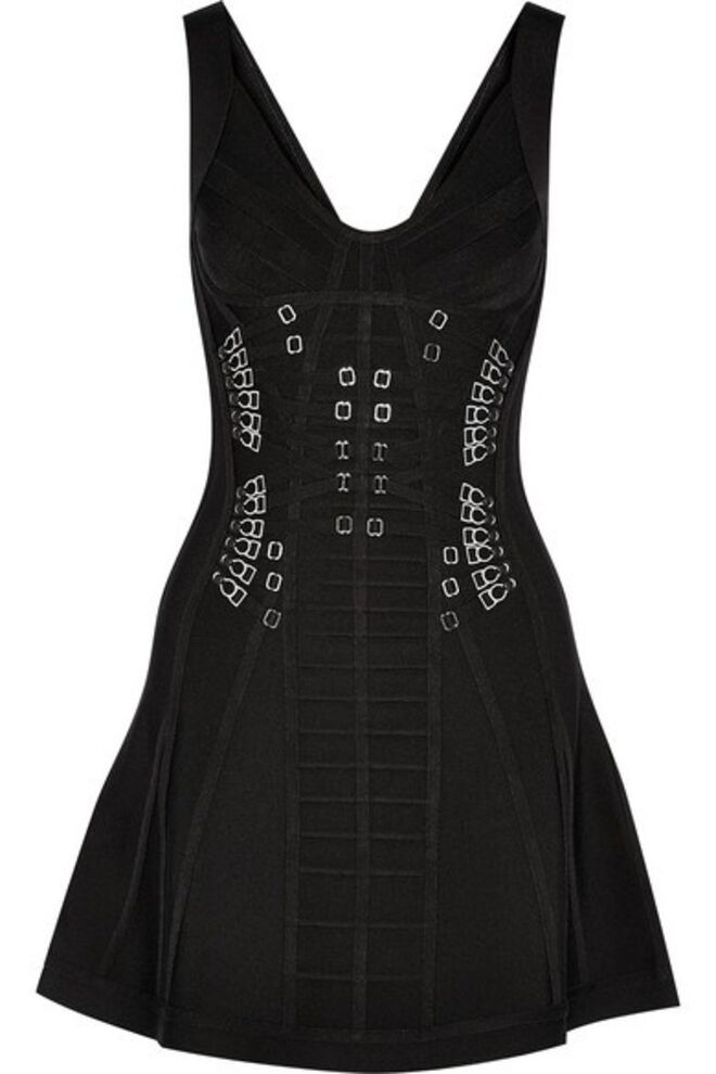 HERVÉ LÉGER Marissa embellished bandage mini dress €1,825 Net-à-Porter.com