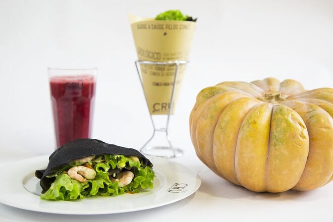 The Blackbeard Wrepe (no Prato)  e o sumo Organic Blood