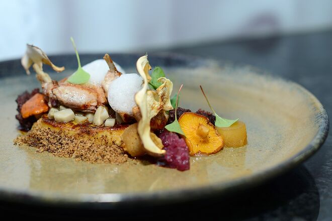 Codorniz e foie gras