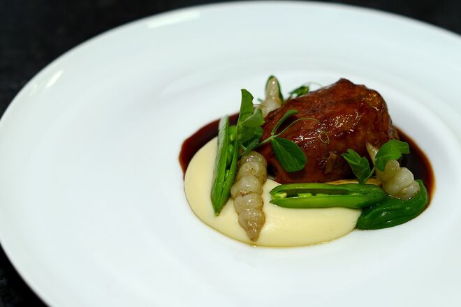 Cordeiro e a raiz de cerefólio